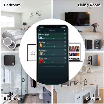 Arylic Up2stream A50+ Bluetooth zesilovač pro reproduktory, - 4