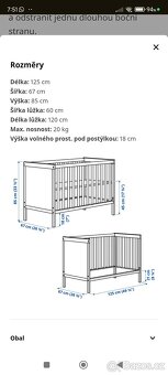 Postýlka IKEA Sundvik - 4