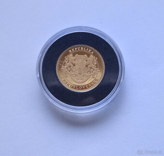 Zlatá medaile M. R. Štefánik – Au 999/1000 – 1,20 g – Proof - 4