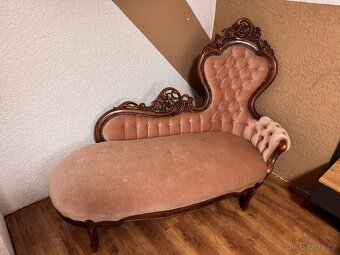 Starožitná sofa, lenoška - 4