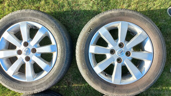 ALU kola 4x100, R15 + pneu - 4