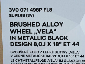 Nová zimní alu kola Vela, orig Škoda Superb 3, 235/45/18 - 4