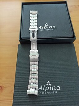 Nerezový tah k hodinkám Alpina, rozteč 22 mm - 4