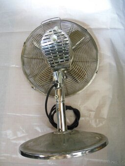 Stolní retro chromový ventilátor - 4