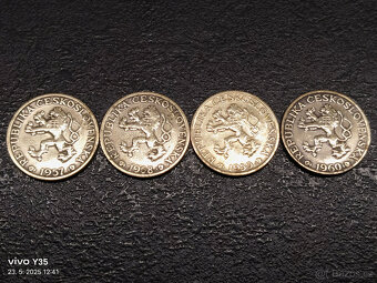 4x 1 koruna 1957 - 1960 Československo - 4