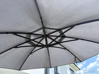 SLUNEČNÍK CRYSTAL 375 cm ANTRACIT se stojanem - 4