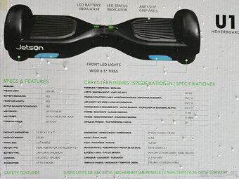 Hoverboard Jetson U1 + Jetkart nástavba na sezení - NOVÉ - 4