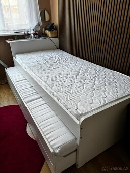 Rozkládací postel s úložným prostorem Ikea - 4