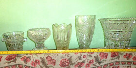 Váza skleněná masivní - více druhů - 4