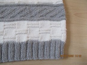 Pánský ručně pletený svetr M-L - 4