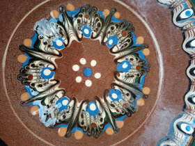 Retro závěsný talíř Bulharská keramika - 4