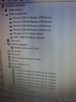 I6 9400f ram 16gb GTX 960 4G m2ssd 256gb +1TB ssd WD blue zd - 4