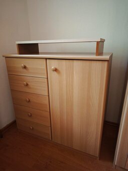 Ložnicový set - manželská postel a skříně - 4