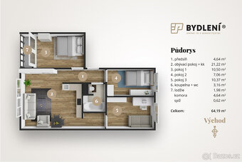Prodej bytu 4+kk 64m² - 4