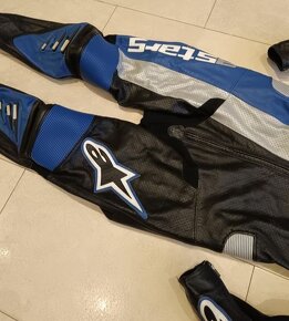 Alpinestars-Pánská kožená moto kombinéza,jednodíl - 4