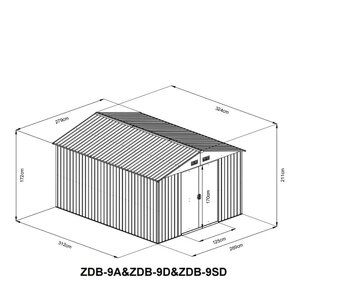 Zahradní domek BestBerg 279 x 324 x 211 cm - 4