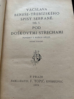 16x historické povídky – V. B. Třebízský – vydáno 1923 - 4