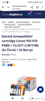 Barvy do tiskárny canon - 4