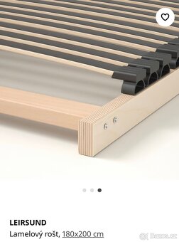 Postel IKEA TYSSEDAL včetně roštu a matrace - 4