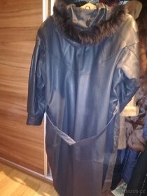 Kožený kabát se zimní vložkou - 4