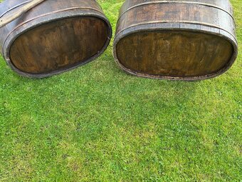 Starožitná dřevěná vana díže - 4