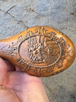 Krásná stará prachovnice motiv koně - 4