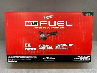 Milwaukee aku úhlová bruska 125 mm s regulací otáček - 4