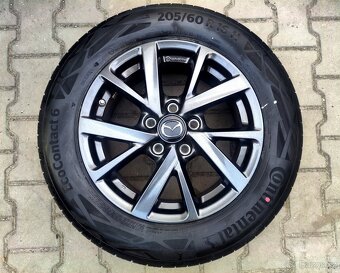 Alu kola originál Mazda 3 5x114,3 R16 KRÁSNÁ TOP SADA - 4