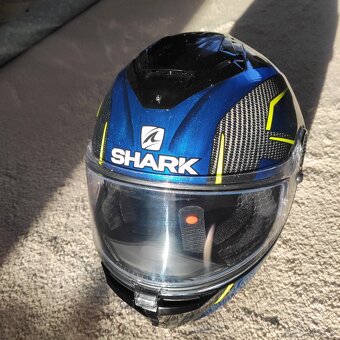 Moto přilba SHARK SPARTAN GT CARBON BLUE KROMIUM - 4