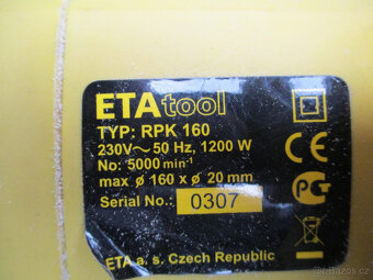 ETA typ RPK 160 ruční pila kotoučová, příkon 1200 W - 4