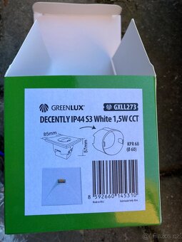 Schodišťové LED světlo nové DECENTLY IP44 S3 White 1,5W - 4