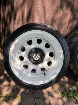 Převářky 4x100 R14 195/45 + středy VW - 4