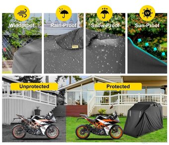 Přístřešek na motorku/skútr - 4