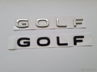 Chrómové a čierne nápisy na kufor VOLKSWAGEN - 4