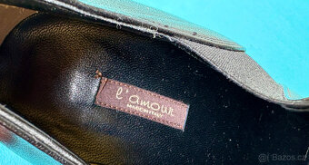 Kožené polokozačky zn. L'amour, vel. 38 - 4