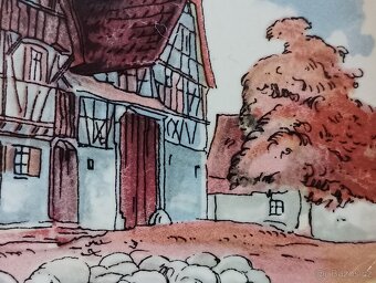 FAJÁNS TALÍŘ SARREGUEMINES HENRI LOUX FRANCIE - 4
