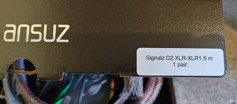 Ansuz Signalz D2 XLR 1,5m signálové kabely - 4