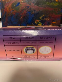 UV/LED lampa na nehty – růžová,diamantový design, TOP stav - 4