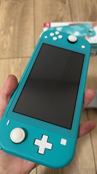 Nintendo switch lite turquise + hry - 4