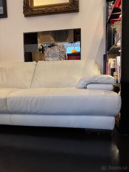Kožená sedačka Natuzzi s bobíkem - 4
