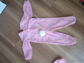 Kostým Růžový zajíček vel. cca 98-104 ( 2 -3 roky) - 4