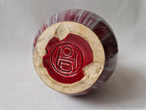 Stará keramická váza Horní Bříza Art Deco 22cm - 4