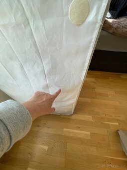 Bílá šatní skříň Breim Ikea se zipem - 4