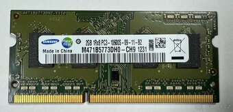 Paměťové moduly SO-DIMM 2GB DDR3 různé typy, více kusů - 4