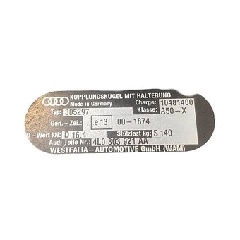 Tažné zařízení odnímatelné 4L0803921AA Audi Q7 4L FL 2010 - 4