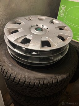 Disky plechove 205/55/16 skoda superb a zimni pneu s disky - 4