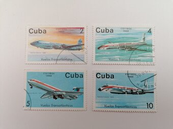 27x známky Kuba rostliny hmyz lokomotivy letadla balóny - 4