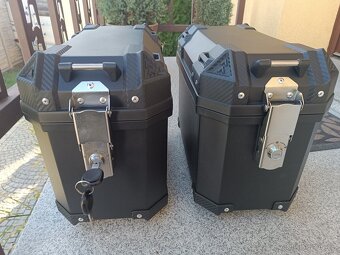 2x černý boční adventure motokufry nové - 4