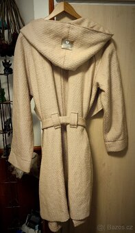 Těhotenský/nosící vlněný kabát od Mamiky - 4