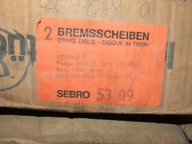 Prodám brzdové kotouče Renault + Peugeot - 4